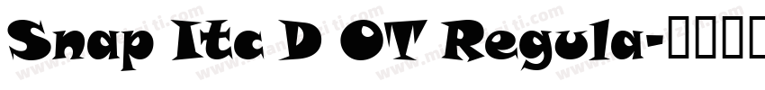 Snap Itc D OT Regula字体转换